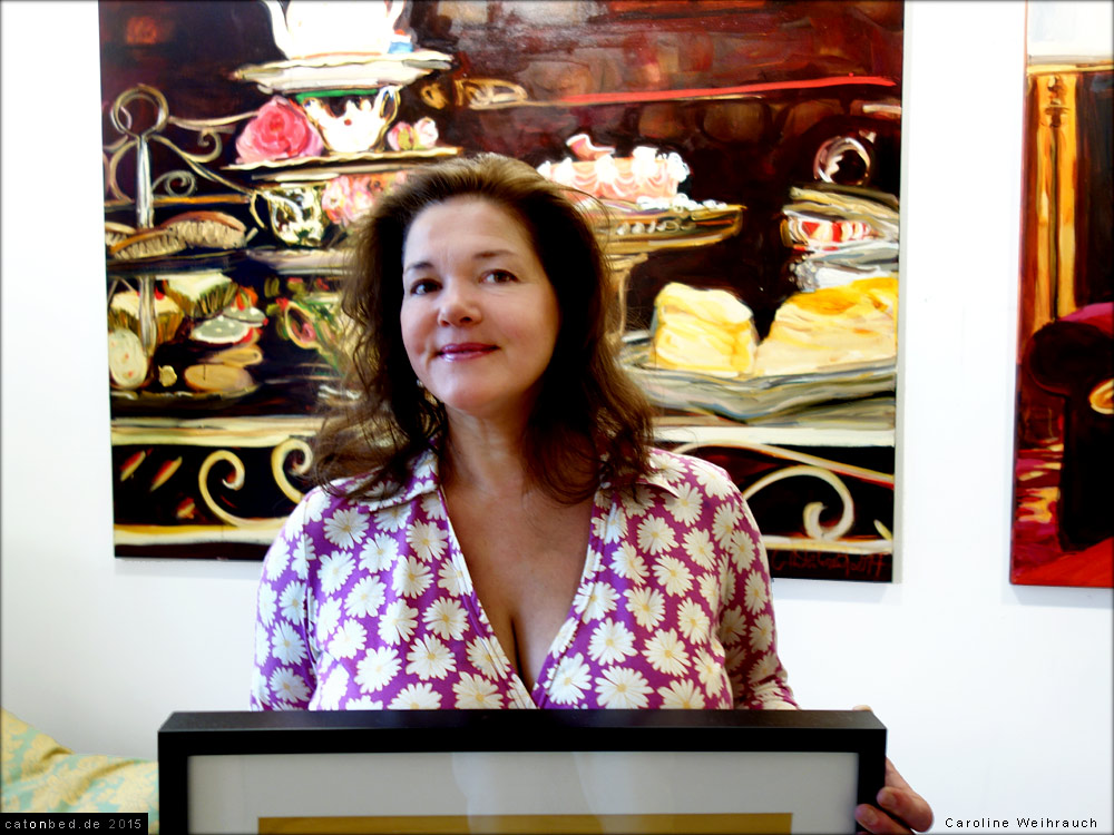 Caroline Weihrauch im Atelier 2015