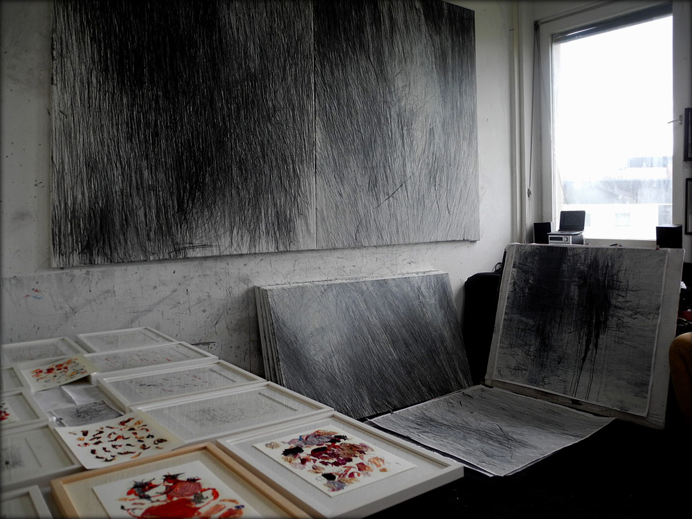 Josias Scharf, Atelier