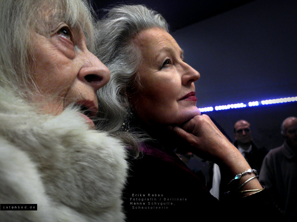 Hanna Schygulla und  Erika Raubau