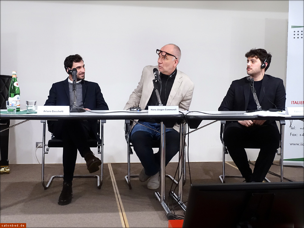 Diskussion: Arturo Becchetti - Hans-Jürgen Commerell und Fabrizio Felici 