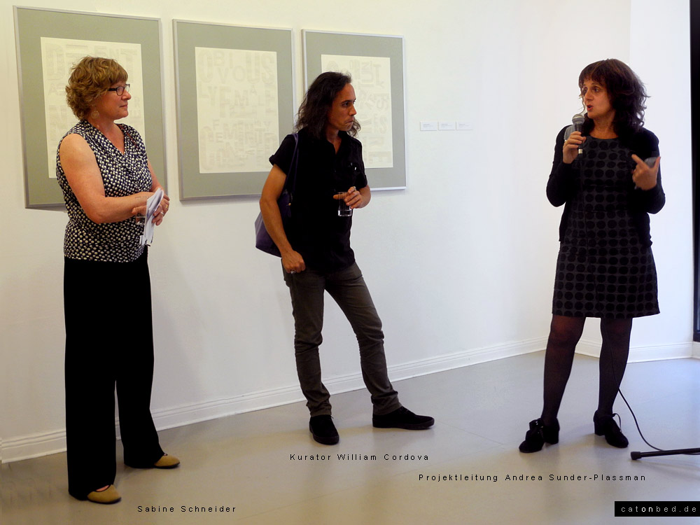 Sabine Schneider; Projektleitung:Andrea Sunder-Plassman / Kurator William Cordova