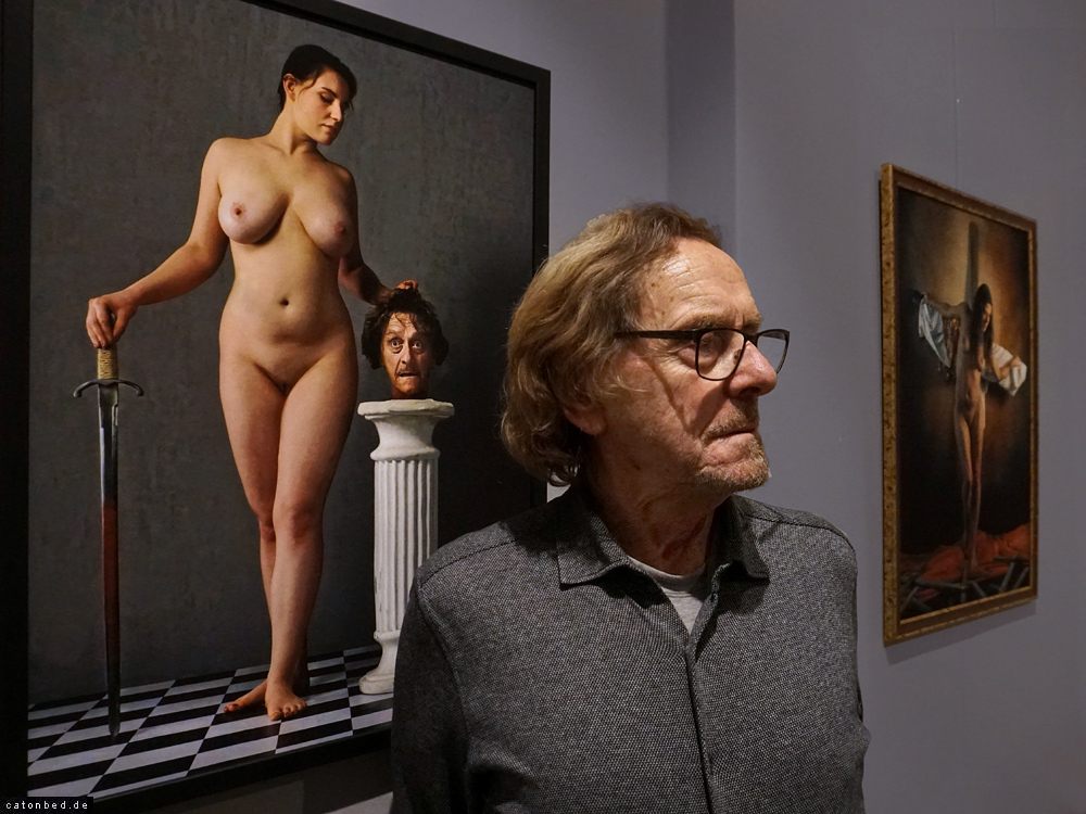 Der Fotograf Fritz W. Huste mit seinen Arbeiten 