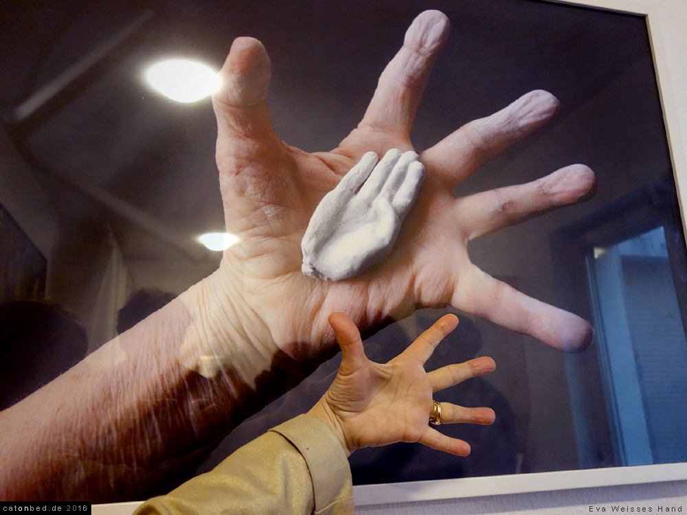 Eva Weisses Hand, Foto Jan Sobottka