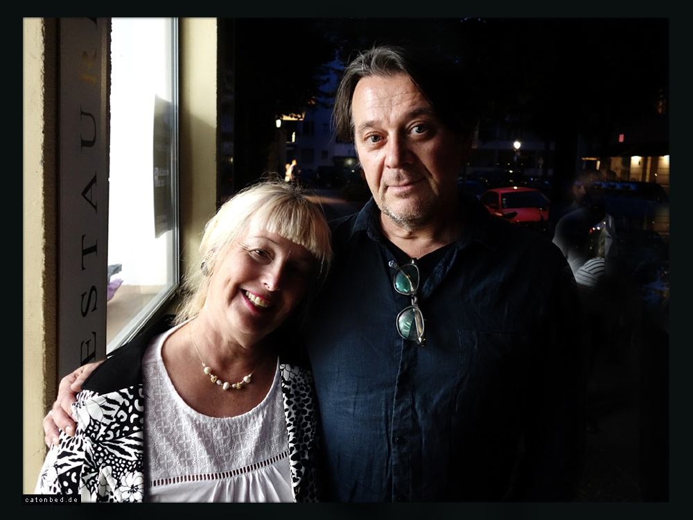 Michaela Helfrich und ihr Mann, der Maler Gerard