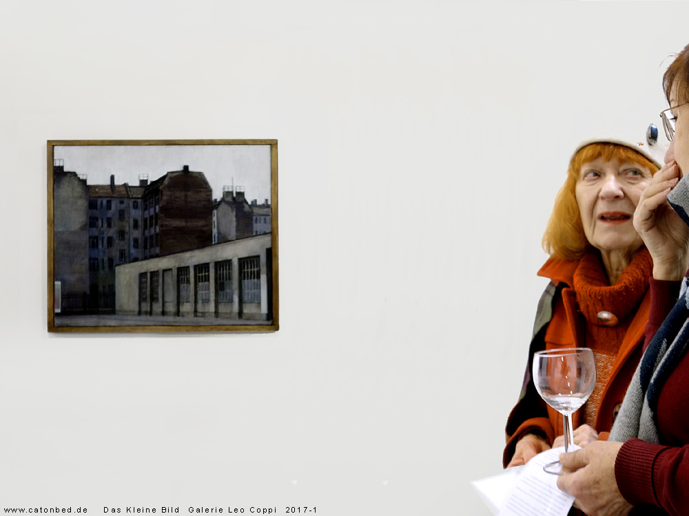 Leo Coppi Galerie Berlin:  Konrad Knebel: H&auml;user an der S-Bahn,1991