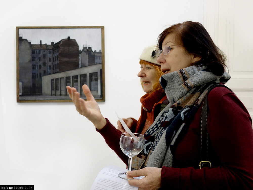 Leo Coppi Galerie Berlin:  Konrad Knebel: H&auml;user an der S-Bahn,1991