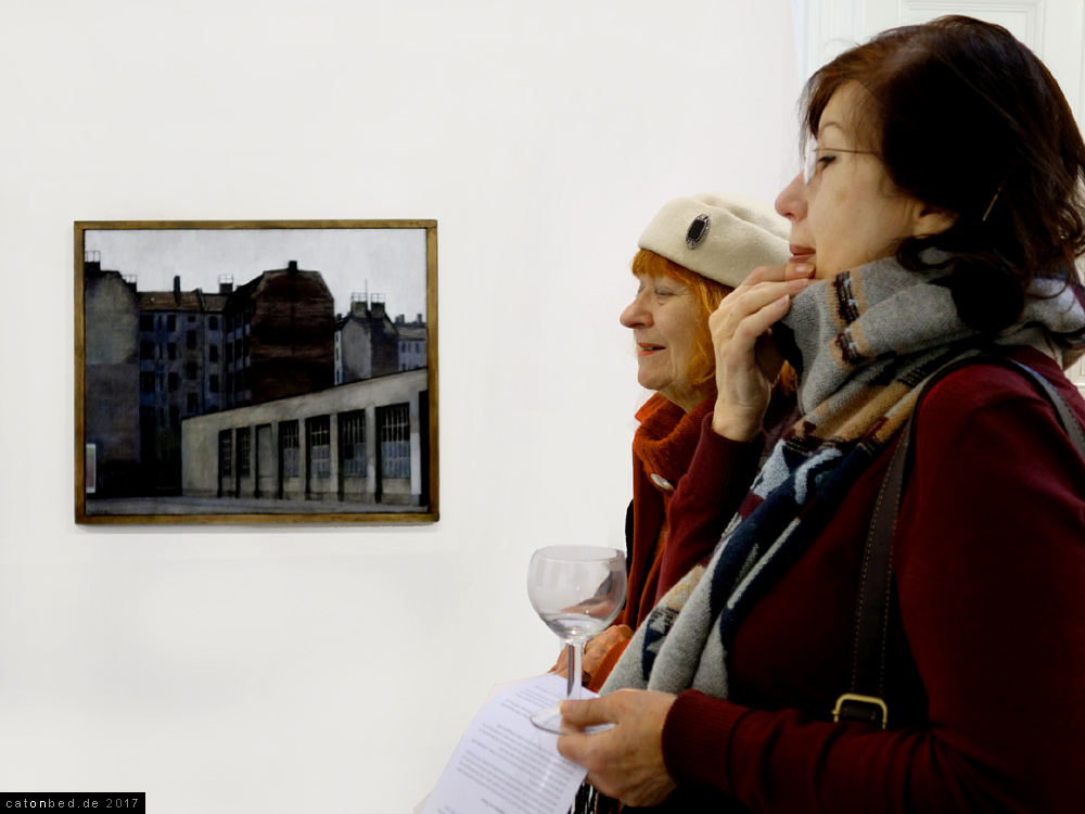 Leo Coppi Galerie Berlin:  Konrad Knebel: H&auml;user an der S-Bahn,1991