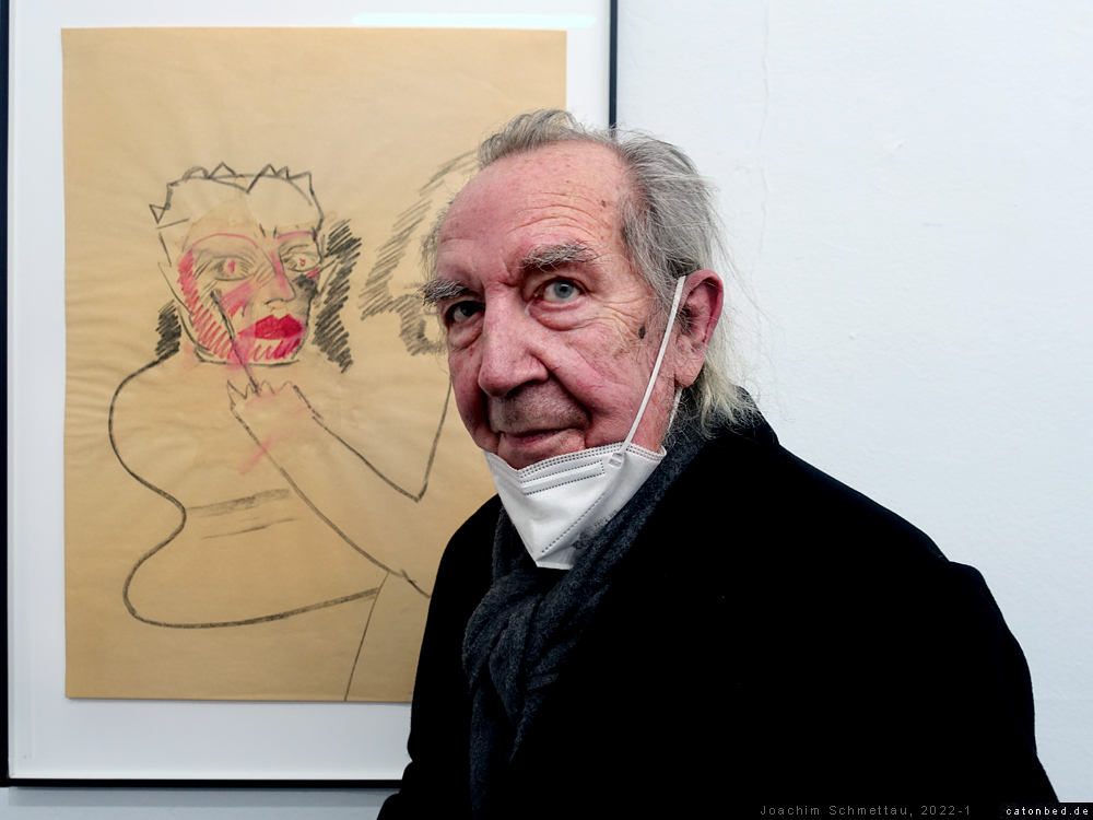 Joachim Schmettau zum 85. Geburtstag mit einer Zeichnung aus den 70ern