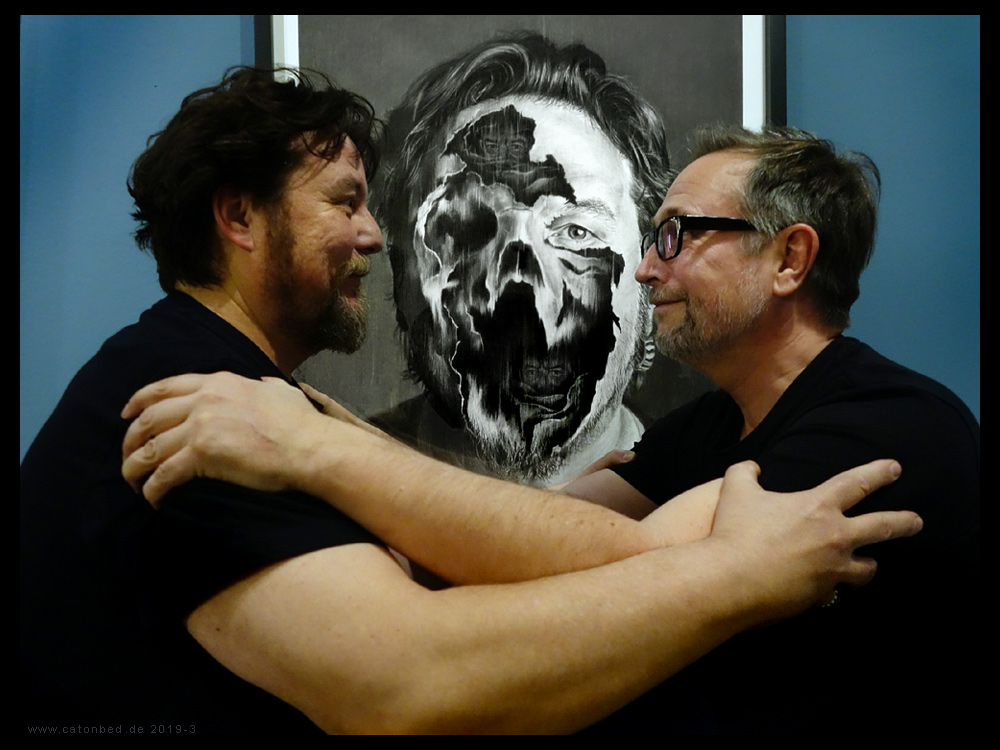 Fotograf Tom Wagner und der Künstler Michael Streun