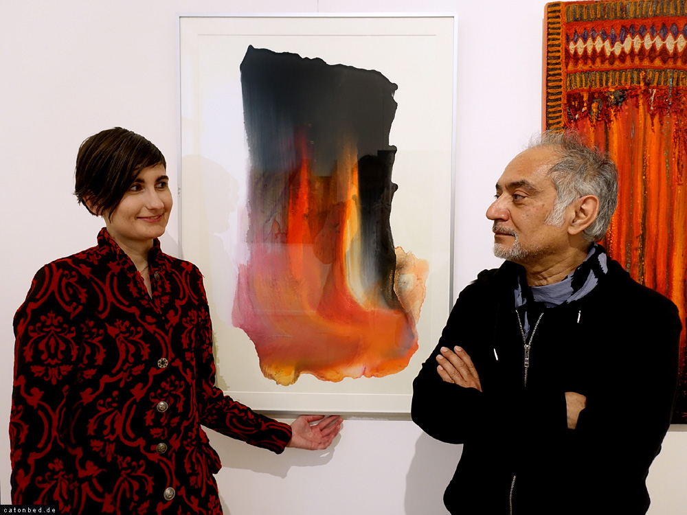 Maria Wirth und der Künstler Mehrdad Mobasseri - Corona Intra Views