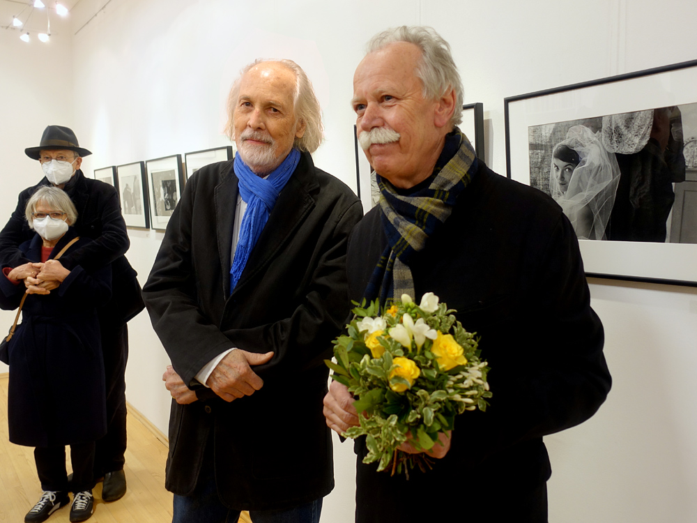 Norbert Bunge (Galerist) und Hans-Michael Koetzle