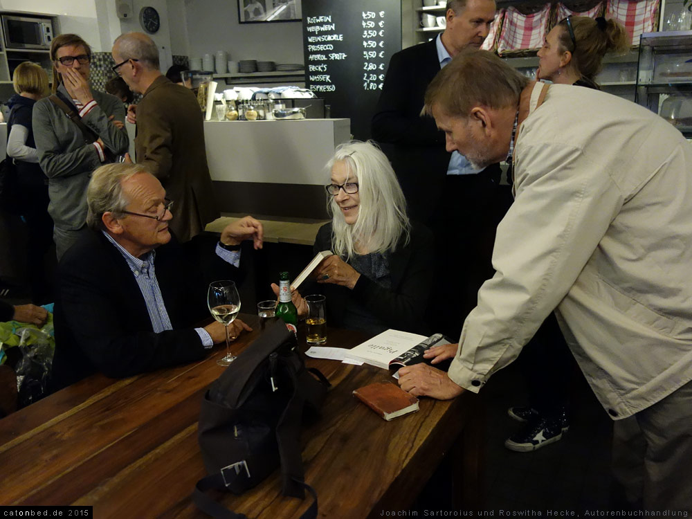 Joachim Sartorius,  Roswitha Hecke, Autorenbuchhandlung Berlin