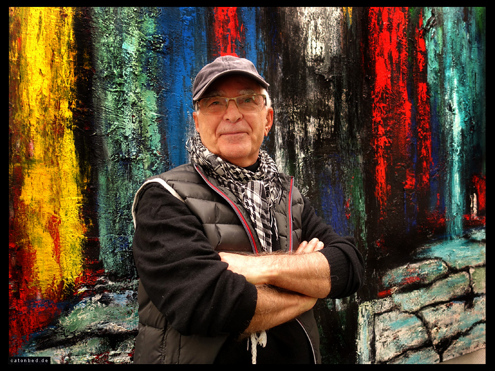 Atelier in der Kyffhäuserstr. 23: Der Maler Ibrahim Coskun