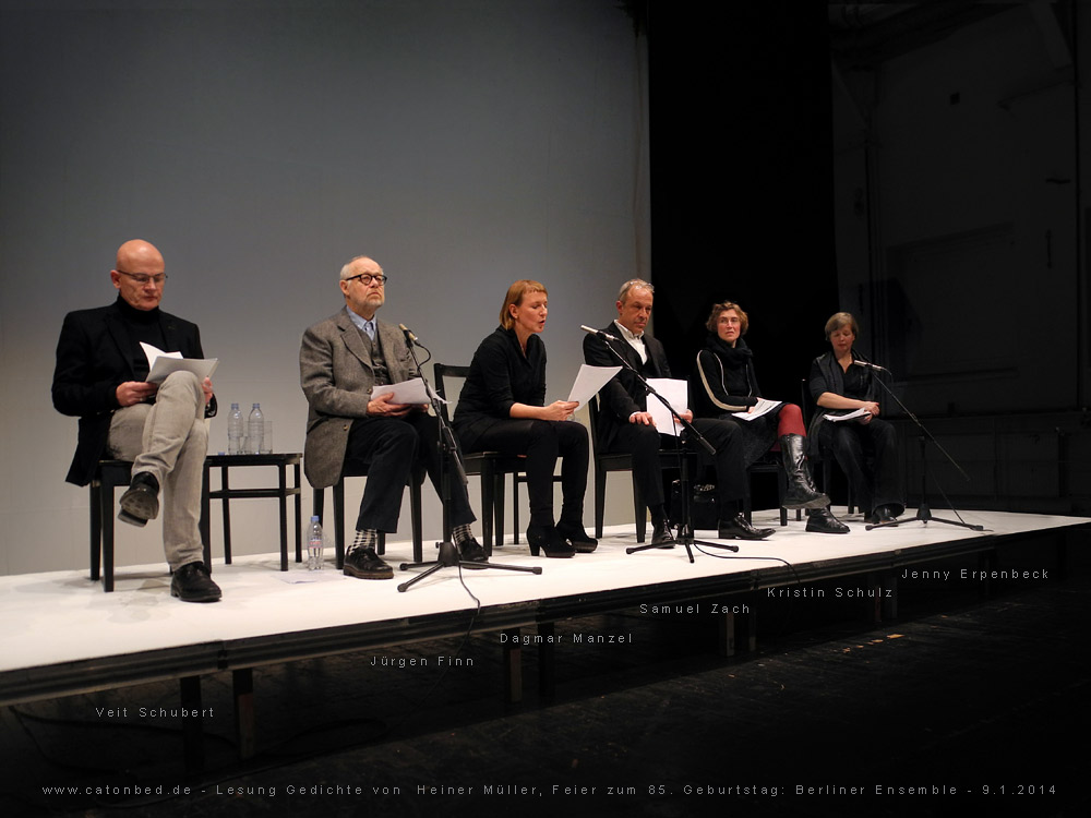 Lesung f&uuml;r Heiner M&uuml;ller 2014 2014