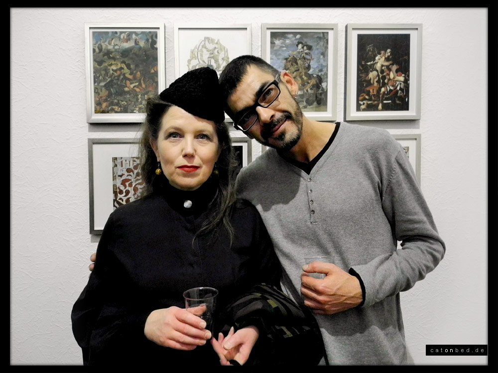 Jo&atilde;o Galr&atilde;o and  Brigitte Dunkel, artist 